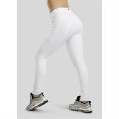 Pantalon d'équitation à fond full-grip MOZida Refined Gun Metal Montar Blanc