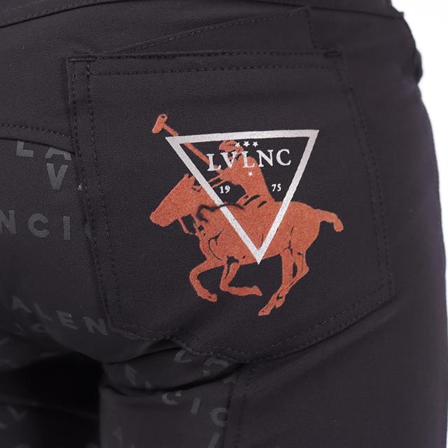 Pantalon d'équitation à fond full-grip pour homme LVSteven La Valencio Noir