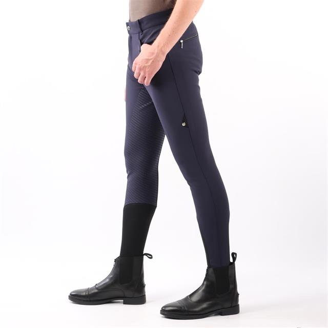 Pantalon d'équitation à fond full grip QCaz QUUR Hommes  Bleu foncé