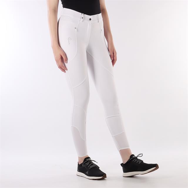 Pantalon d'équitation à fond full grip QNeela QUUR  Blanc