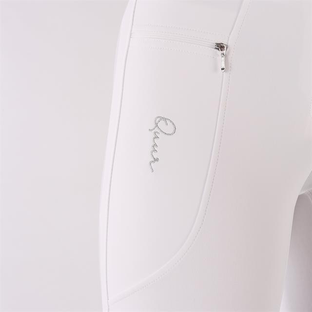 Pantalon d'équitation à fond full grip QNeela QUUR  Blanc