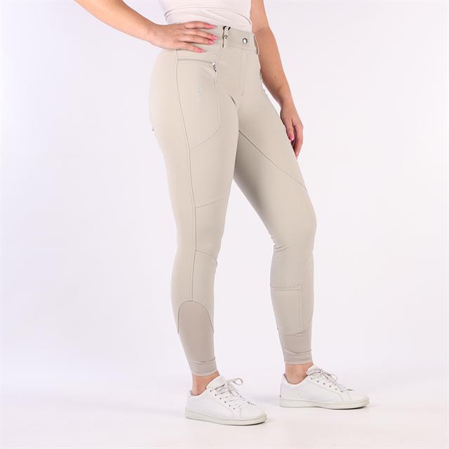 Pantalon d'équitation à fond full grip QNeela QUUR  Marron clair