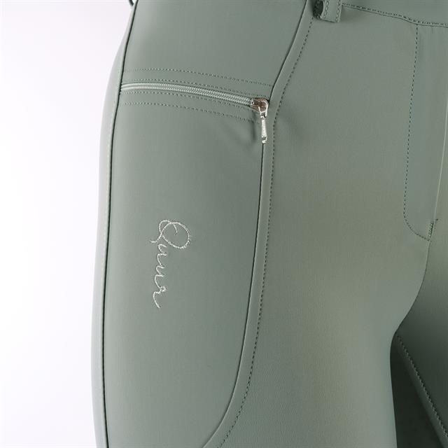 Pantalon d'équitation à fond full grip QNeela QUUR  Vert clair