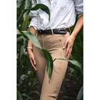 Pantalon d'équitation à fond full grip QNoxx QUUR  Marron clair
