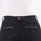 Pantalon d'équitation à fond full grip QNoxx QUUR  Noir