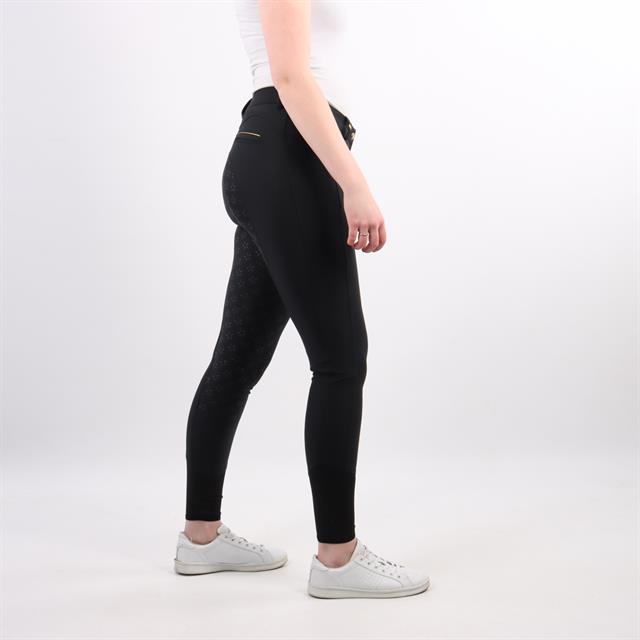 Pantalon d'équitation à fond full grip QNoxx QUUR  Noir