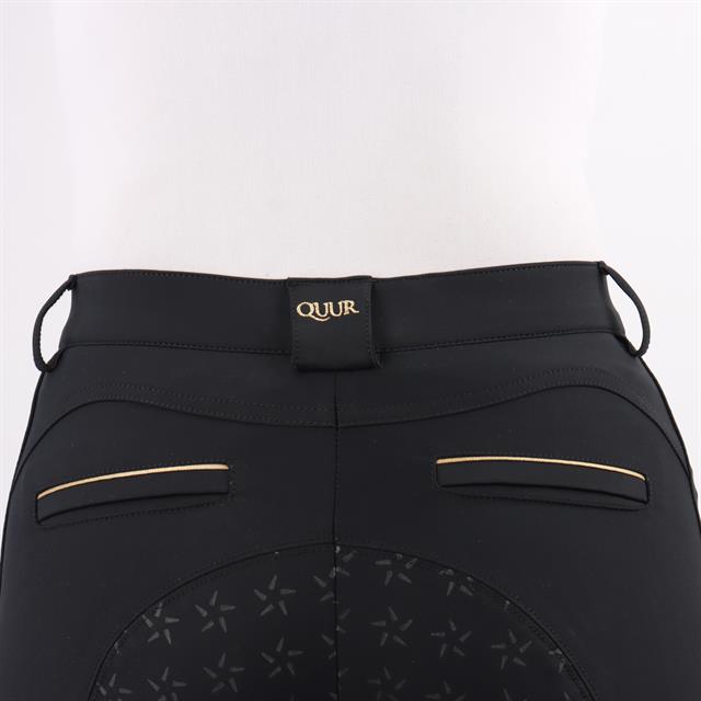 Pantalon d'équitation à fond full grip QNoxx QUUR  Noir