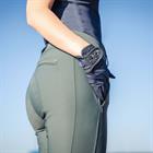 Pantalon d'équitation à fond full grip QNoxx QUUR  Vert foncé