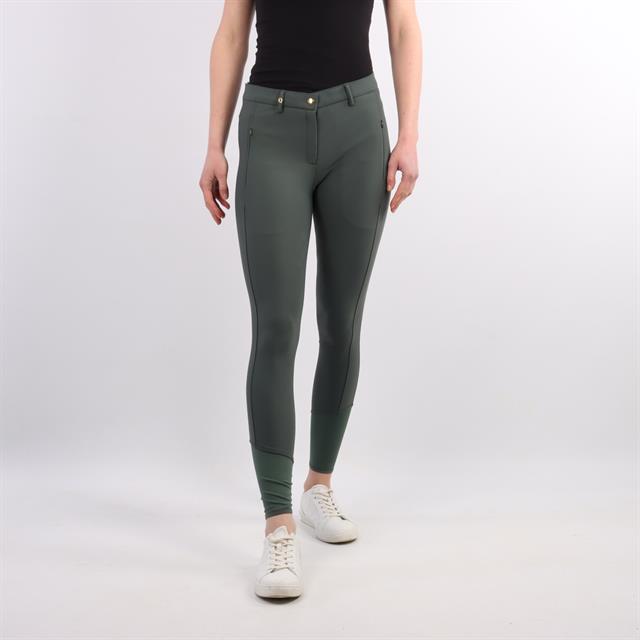 Pantalon d'équitation à fond full grip QNoxx QUUR  Vert foncé