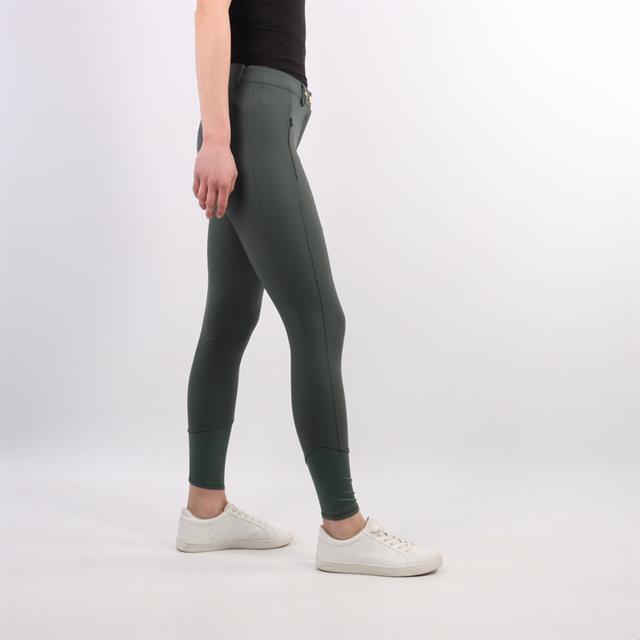 Pantalon d'équitation à fond full grip QNoxx QUUR  Vert foncé