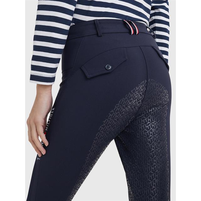 Pantalon d'équitation à fond grip Classic Tommy Hilfiger Bleu foncé