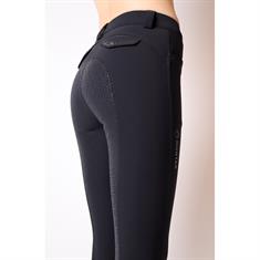 Pantalon d'équitation à fond grip Kyla Soft-Tech Crystal Montar Noir
