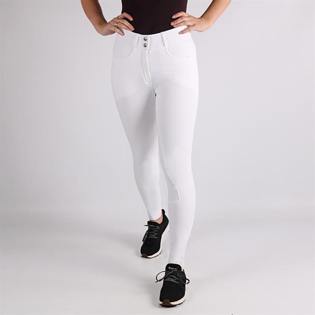 Pantalon d'équitation à fond silicone Highwaist 2.0 Megan Montar Blanc