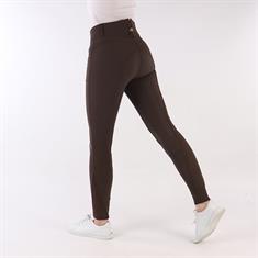 Pantalon d'équitation à fond silicone Highwaist 2.0 Megan Montar Marron foncé
