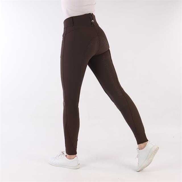 Pantalon d'équitation à fond silicone Highwaist 2.0 Megan Montar Marron foncé
