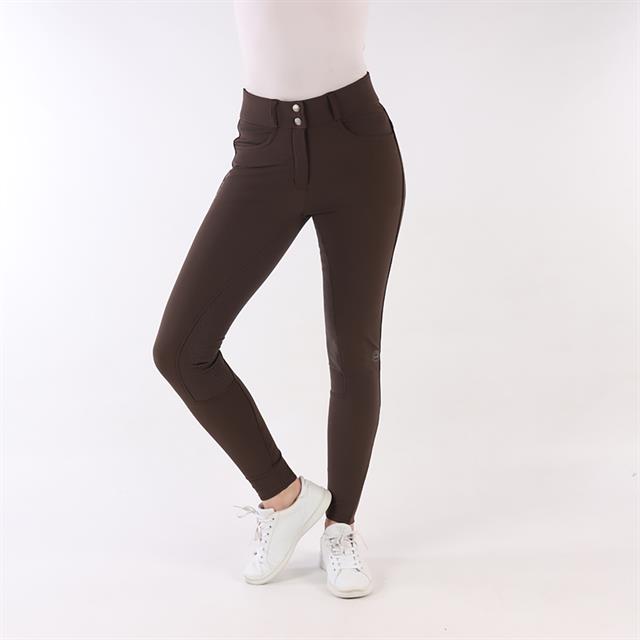 Pantalon d'équitation à fond silicone Highwaist 2.0 Megan Montar Marron foncé