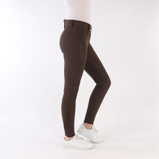 Pantalon d'équitation à fond silicone Highwaist 2.0 Megan Montar Marron foncé