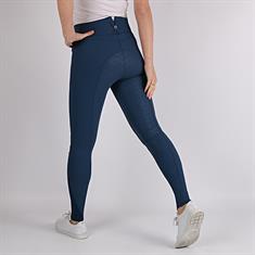 Pantalon d'équitation à fond silicone Highwaist 2.0 Megan Montar MID BLUE