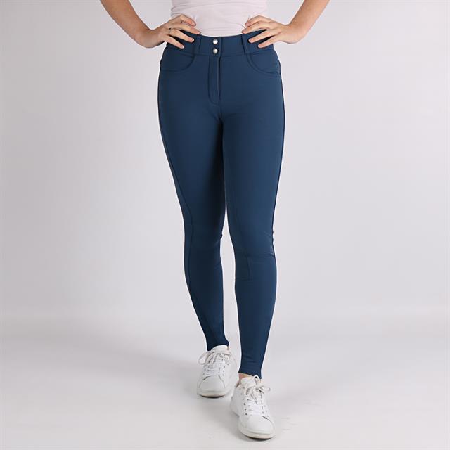 Pantalon d'équitation à fond silicone Highwaist 2.0 Megan Montar MID BLUE