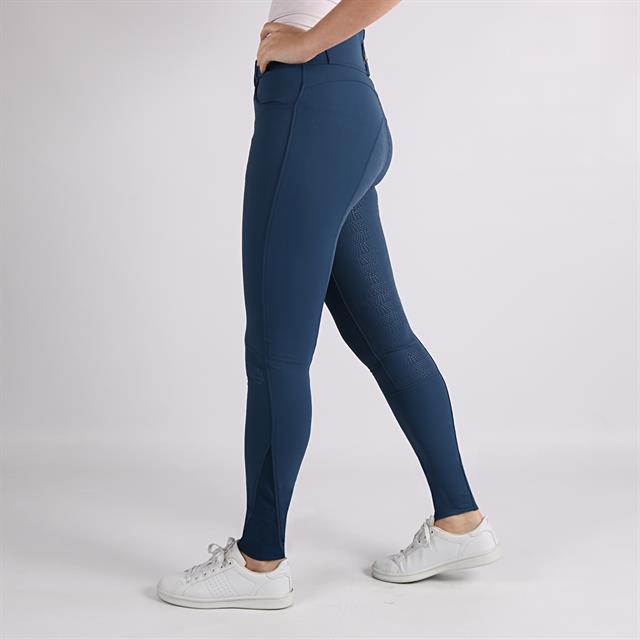 Pantalon d'équitation à fond silicone Highwaist 2.0 Megan Montar MID BLUE