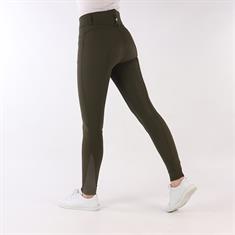 Pantalon d'équitation à fond silicone Highwaist 2.0 Megan Montar Vert foncé