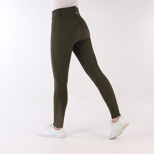 Pantalon d'équitation à fond silicone Highwaist 2.0 Megan Montar Vert foncé