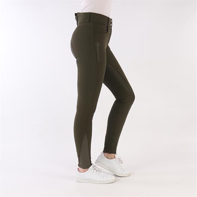 Pantalon d'équitation à fond silicone Highwaist 2.0 Megan Montar Vert foncé