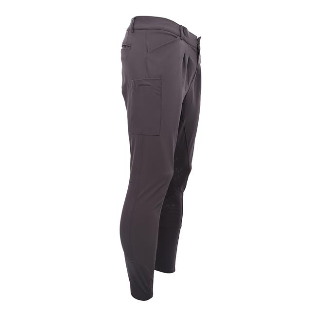 Pantalon d'équitation à grip aux genoux LVVictor La Valencio Hommes Gris