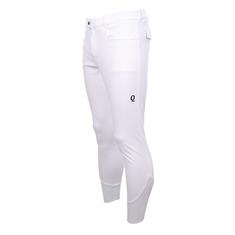 Pantalon d'équitation à grip aux genoux QClassic QUUR Hommes Blanc