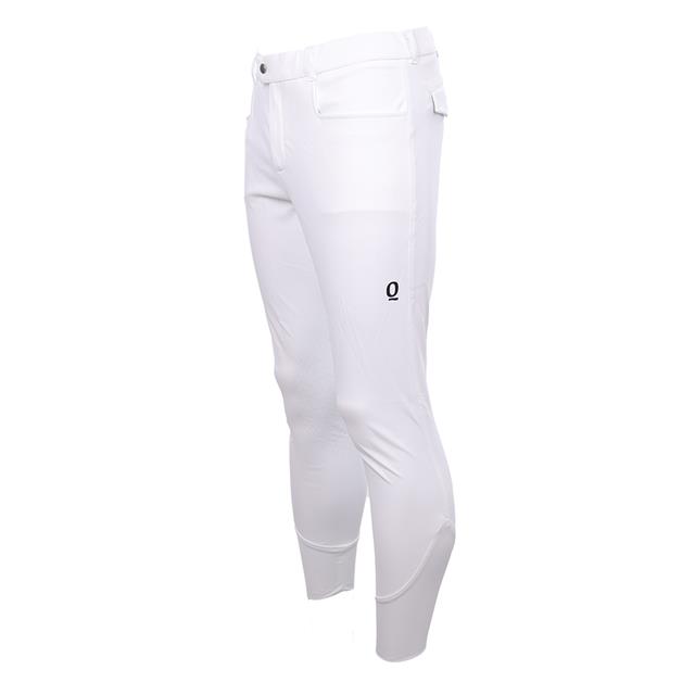 Pantalon d'équitation à grip aux genoux QClassic QUUR Hommes Blanc