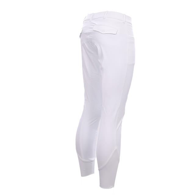 Pantalon d'équitation à grip aux genoux QClassic QUUR Hommes Blanc