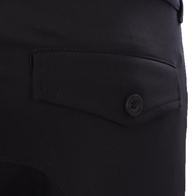 Pantalon d'équitation à grip aux genoux QClassic QUUR Hommes Noir