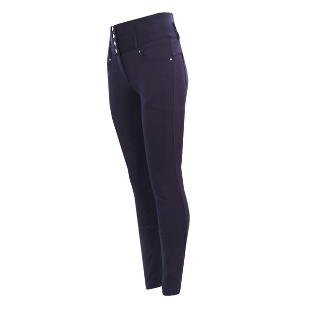 Pantalon d'équitation à taille-haute et fond full-grip EJTioga Epplejeck Bleu foncé