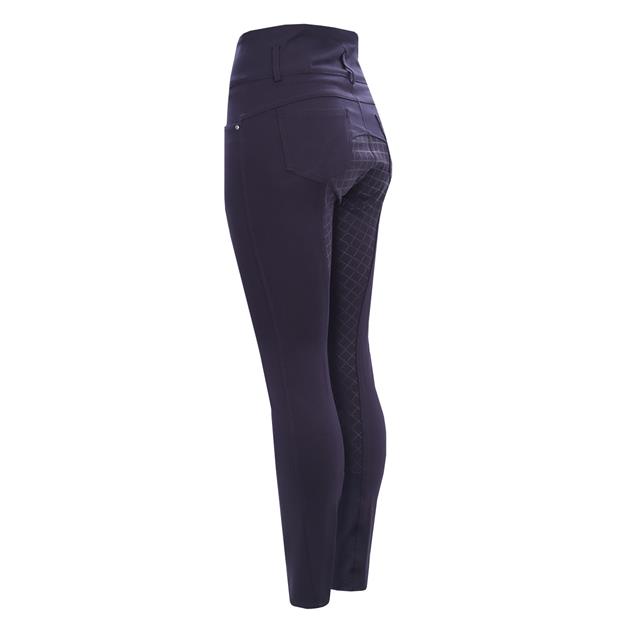 Pantalon d'équitation à taille-haute et fond full-grip EJTioga Epplejeck Bleu foncé