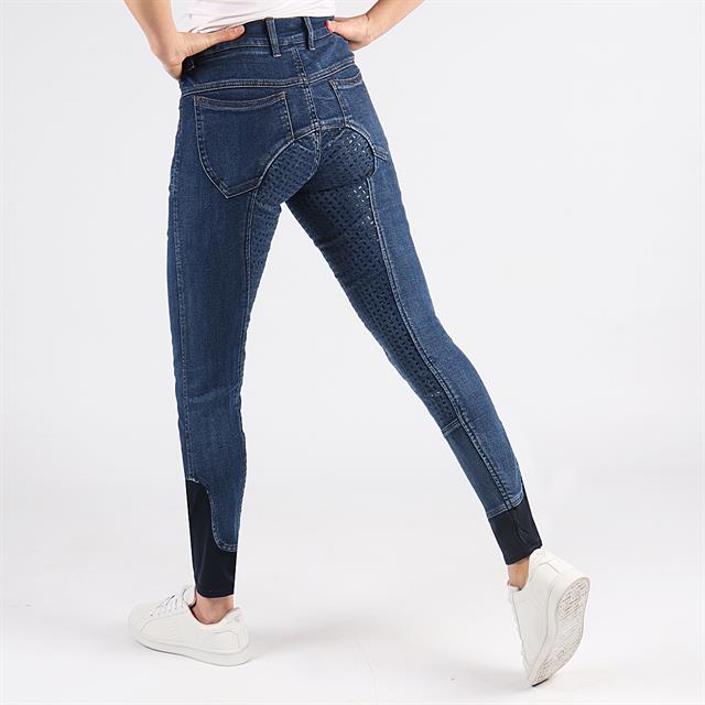 Pantalon D’Equitation EJEmma Full Grip Enfantss Epplejeck Denim
