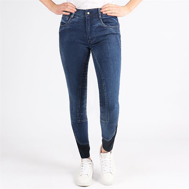 Pantalon D’Equitation EJEmma Full Grip Enfantss Epplejeck Denim