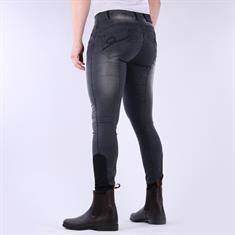 Pantalon D’Équitation Liciano Denim Silicone Hommes Harry's Horse Noir-denim
