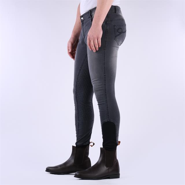 Pantalon D’Équitation Liciano Denim Silicone Hommes Harry's Horse Noir-denim