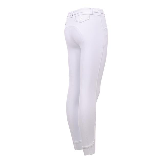 Pantalon d’équitation à basane grip Elegance Eden By Pénélope Enfantss Blanc
