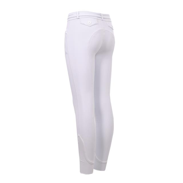 Pantalon d’équitation à basane grip Elegance Eden By Pénélope Enfantss Blanc