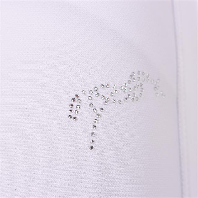 Pantalon d’équitation à basane grip Elegance Eden By Pénélope Enfantss Blanc