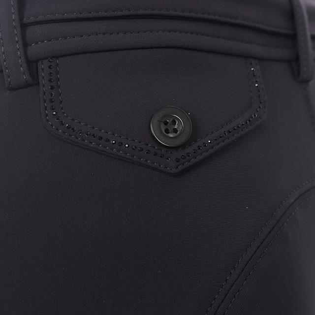 Pantalon d’équitation à basane grip Elegance Eden By Pénélope Enfantss Noir