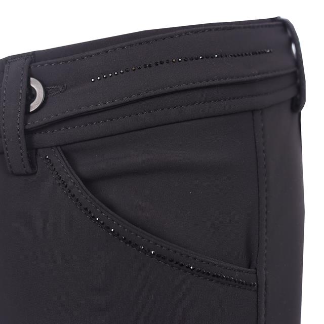 Pantalon d’équitation à basane grip Elegance Eden By Pénélope Enfantss Noir