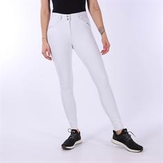 Pantalon d’équitation à basane grip Elegance Pénélope Blanc