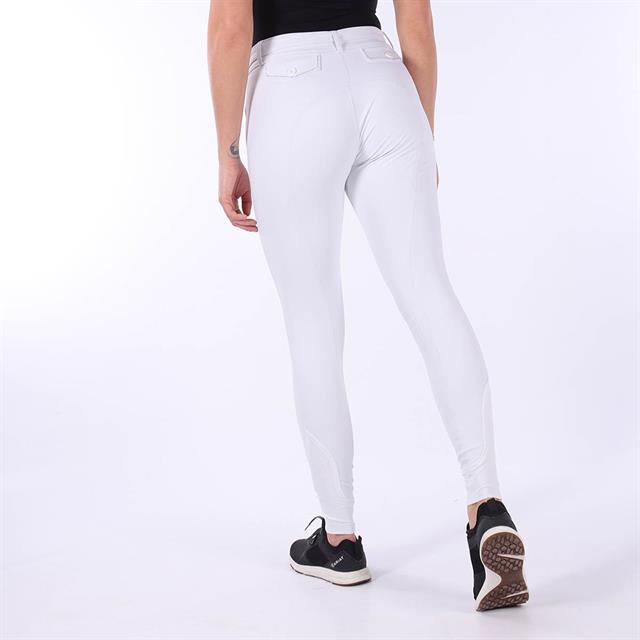 Pantalon d’équitation à basane grip Elegance Pénélope Blanc