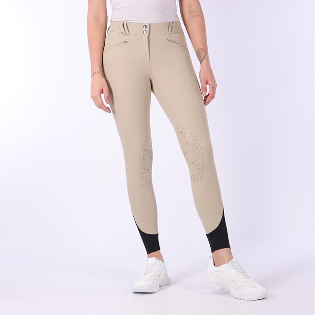 Pantalon d’équitation à basane grip Rocky Pénélope Beige