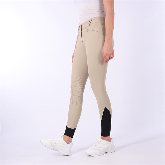 Pantalon d’équitation à basane grip Rocky Pénélope Beige