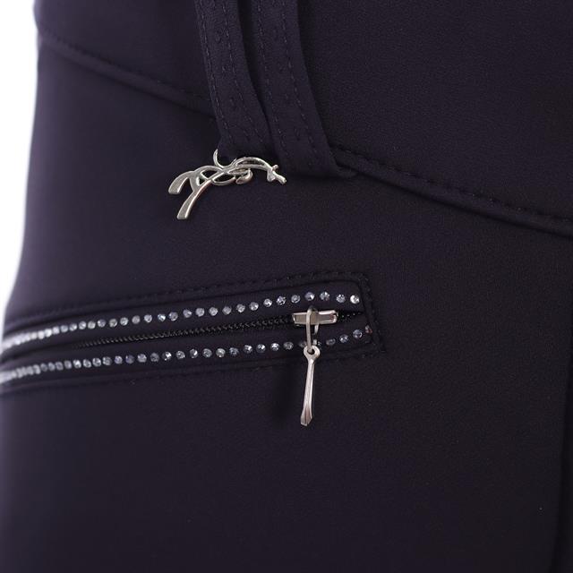 Pantalon d’équitation à basane grip Rocky Stone Pénélope Bleu foncé