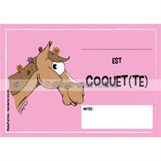 Plaque de porte humouristique cheval coquet HB Autre