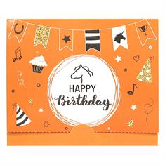 Pochette pour Carte-Cadeau Anniversaire Orange